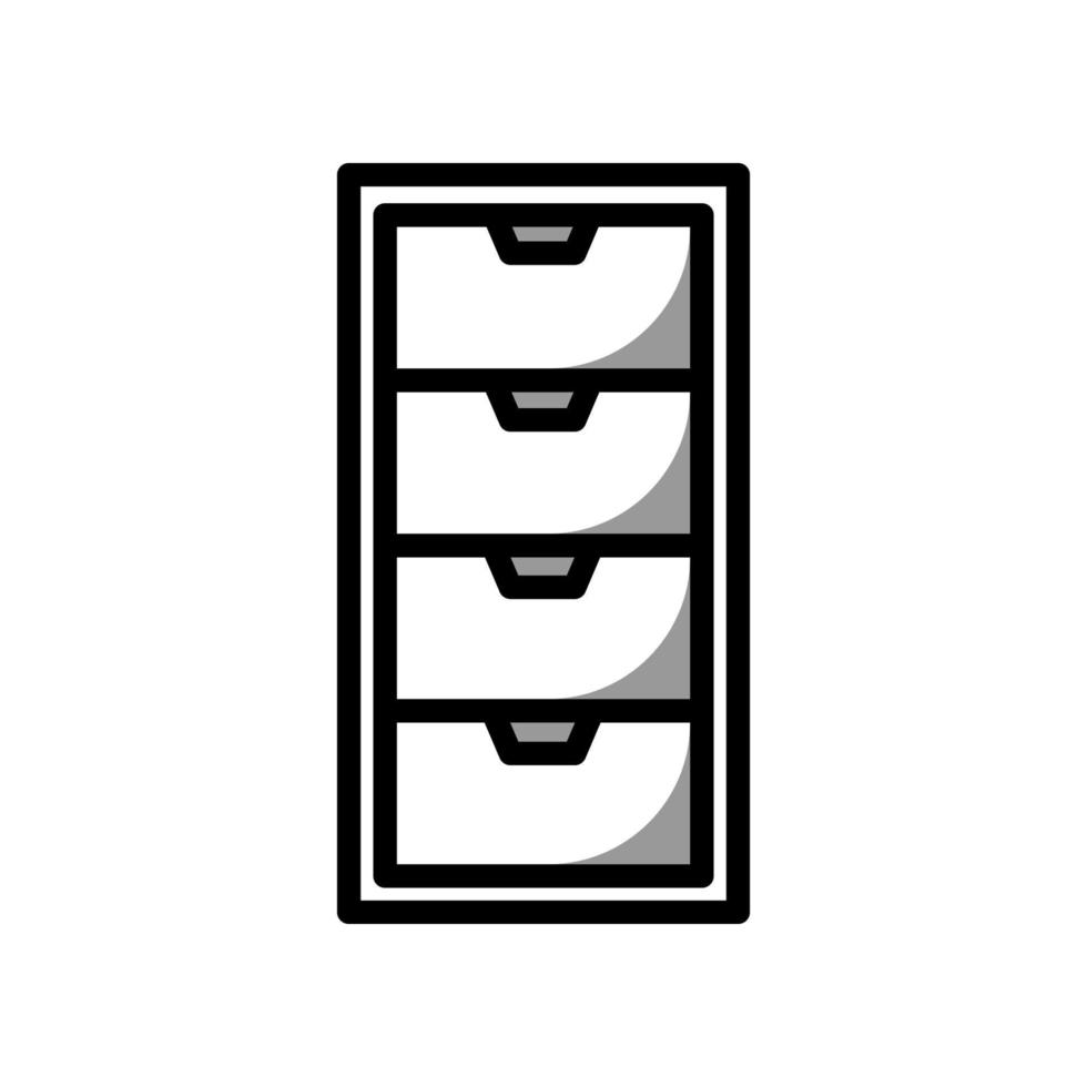 Illustration Vector graphic of file cabinet icon
