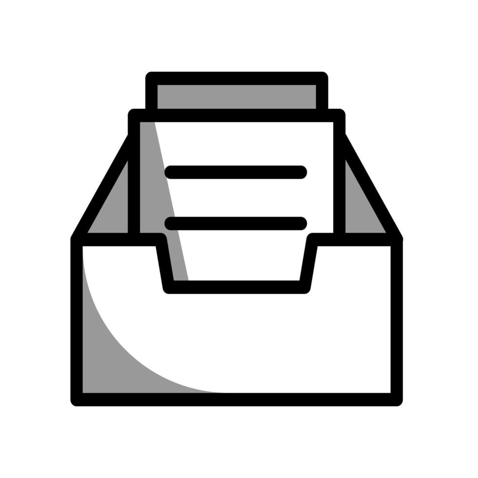 ilustración vectorial gráfico del icono del archivador vector