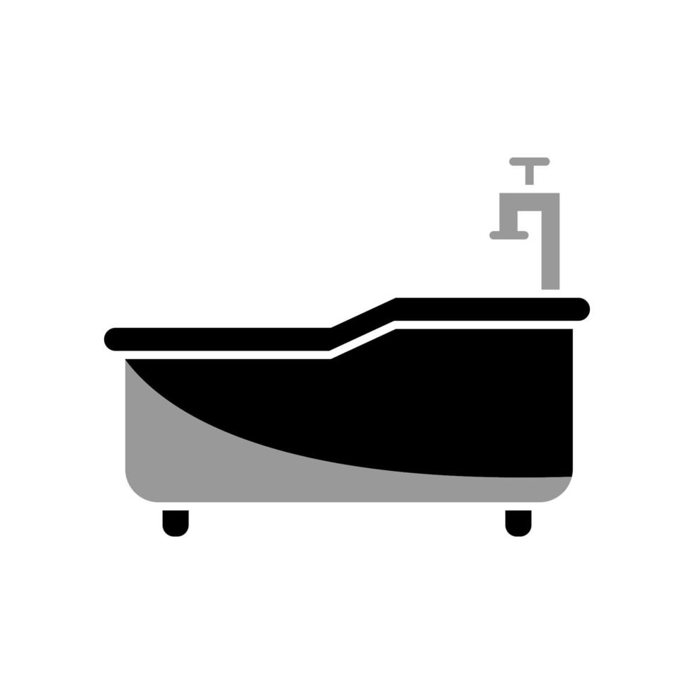 ilustración vectorial gráfico del icono de la bañera vector