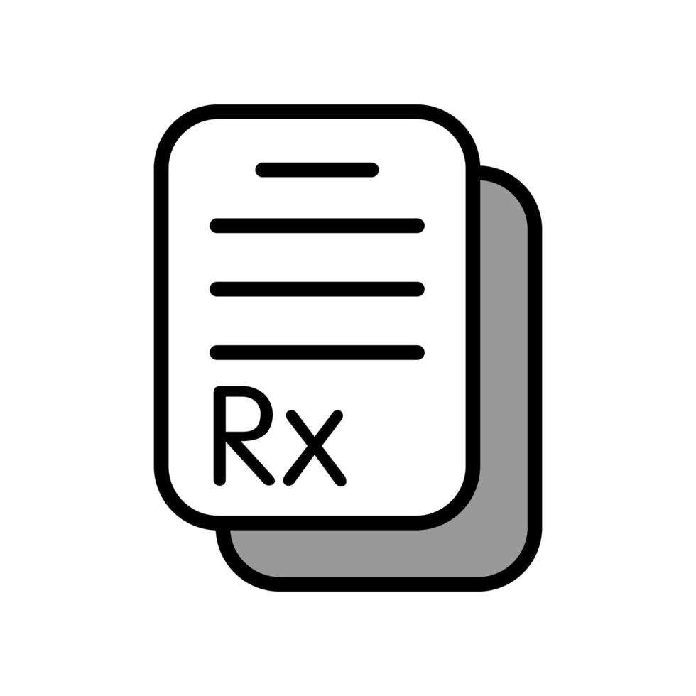 ilustración vectorial gráfico del icono rx vector