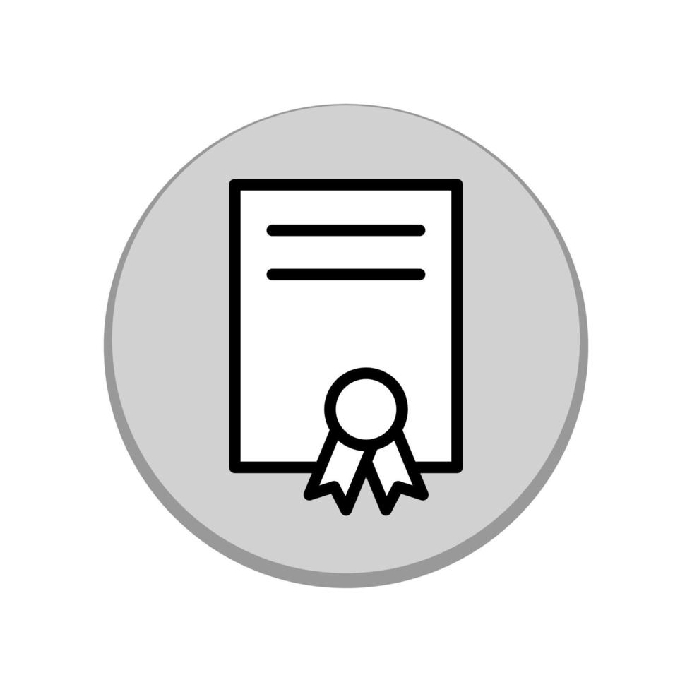 Certificate icon template vector