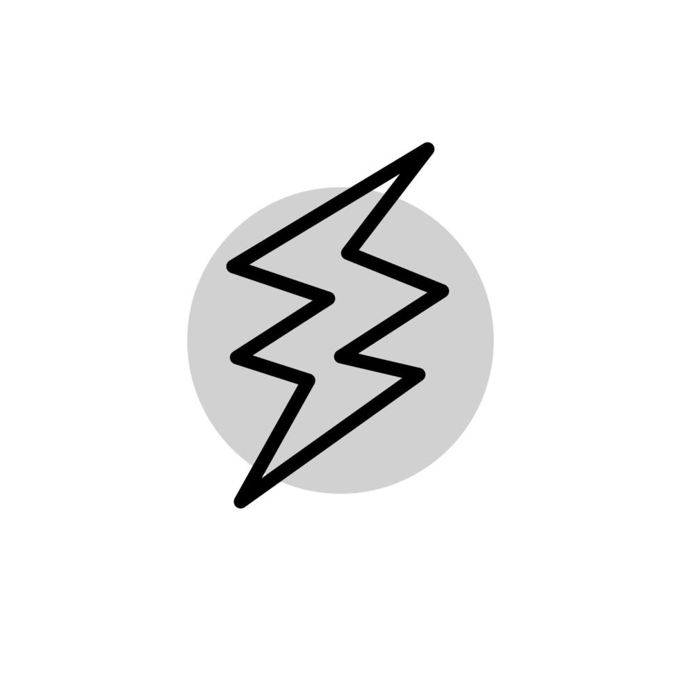 Illustration Vector graphic of lightning icon