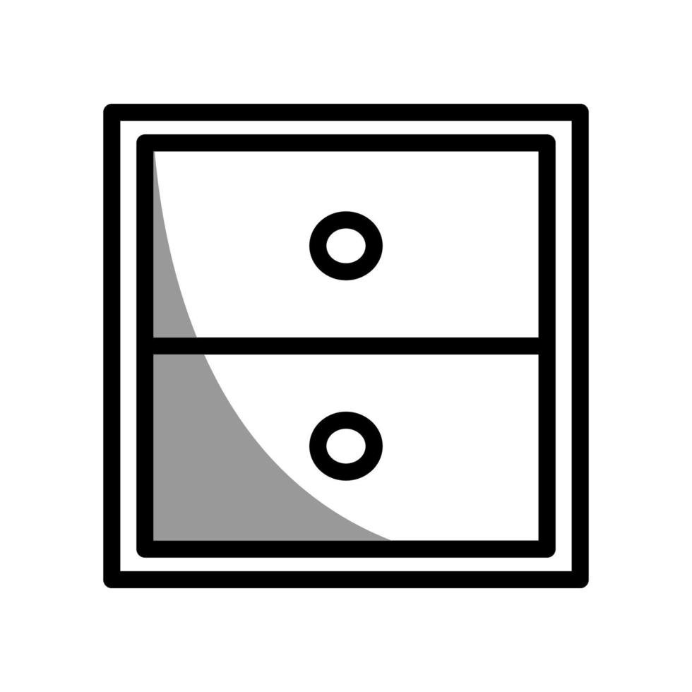 Illustration Vector graphic of file cabinet icon