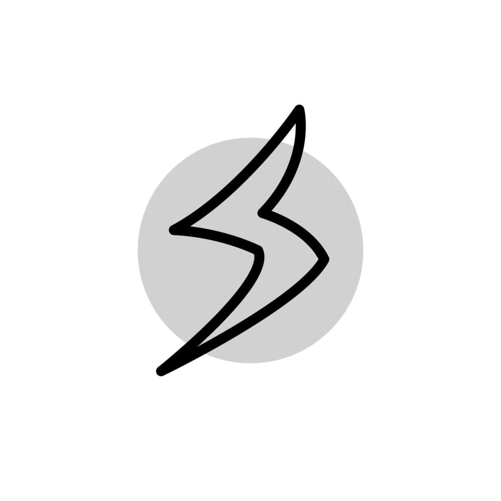 Illustration Vector graphic of lightning icon