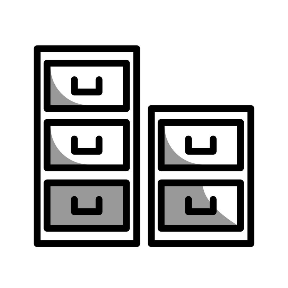 Illustration Vector graphic of file cabinet icon