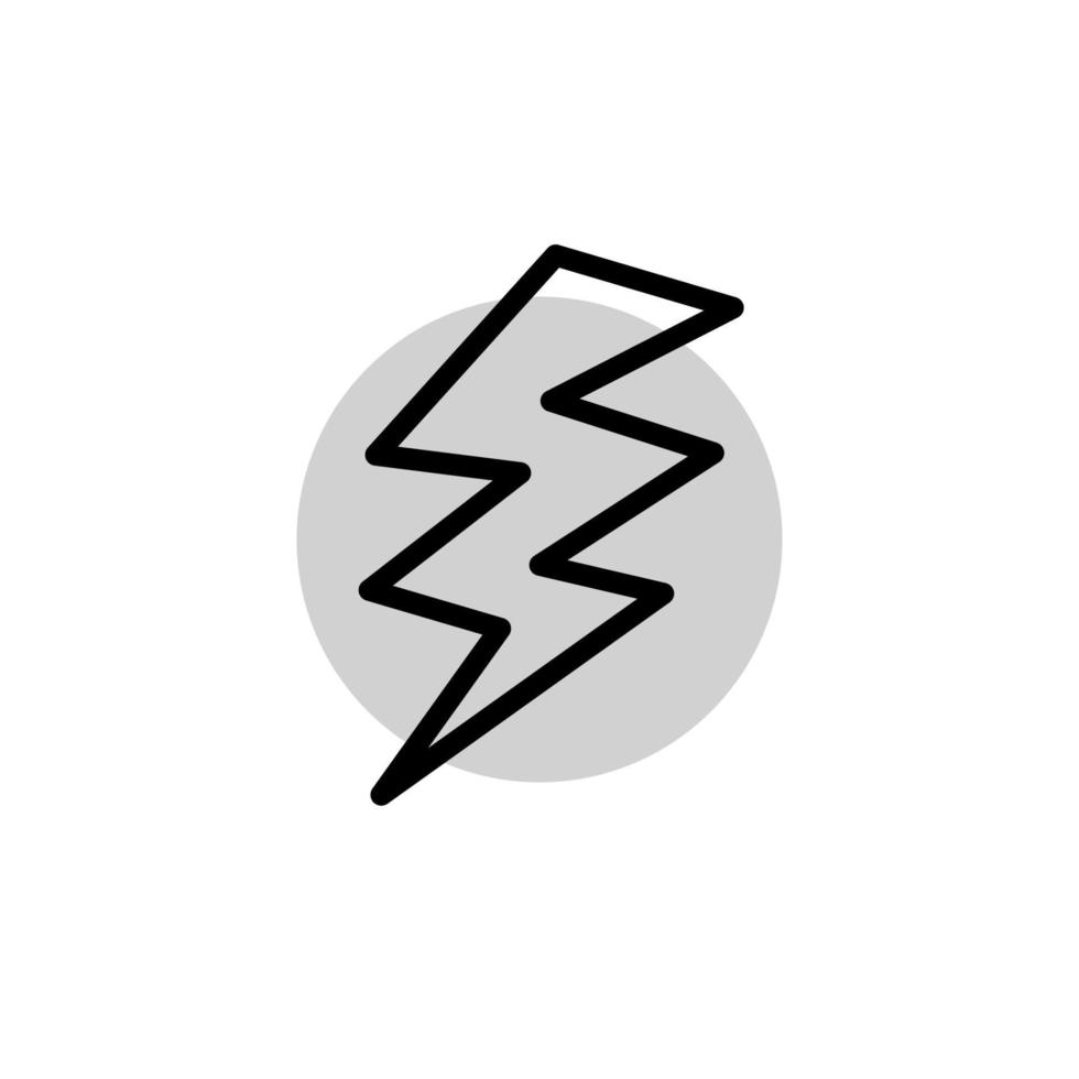 Illustration Vector graphic of lightning icon