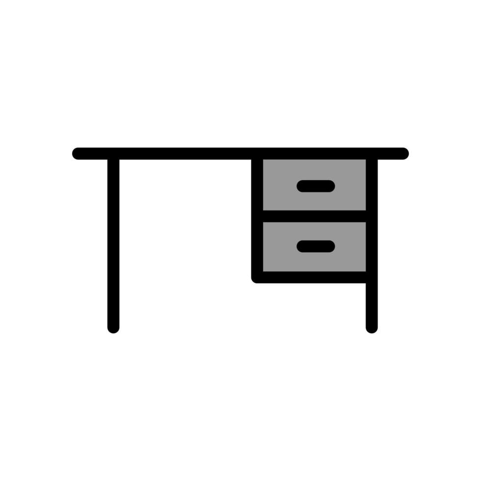 Illustration Vector graphic of office table icon