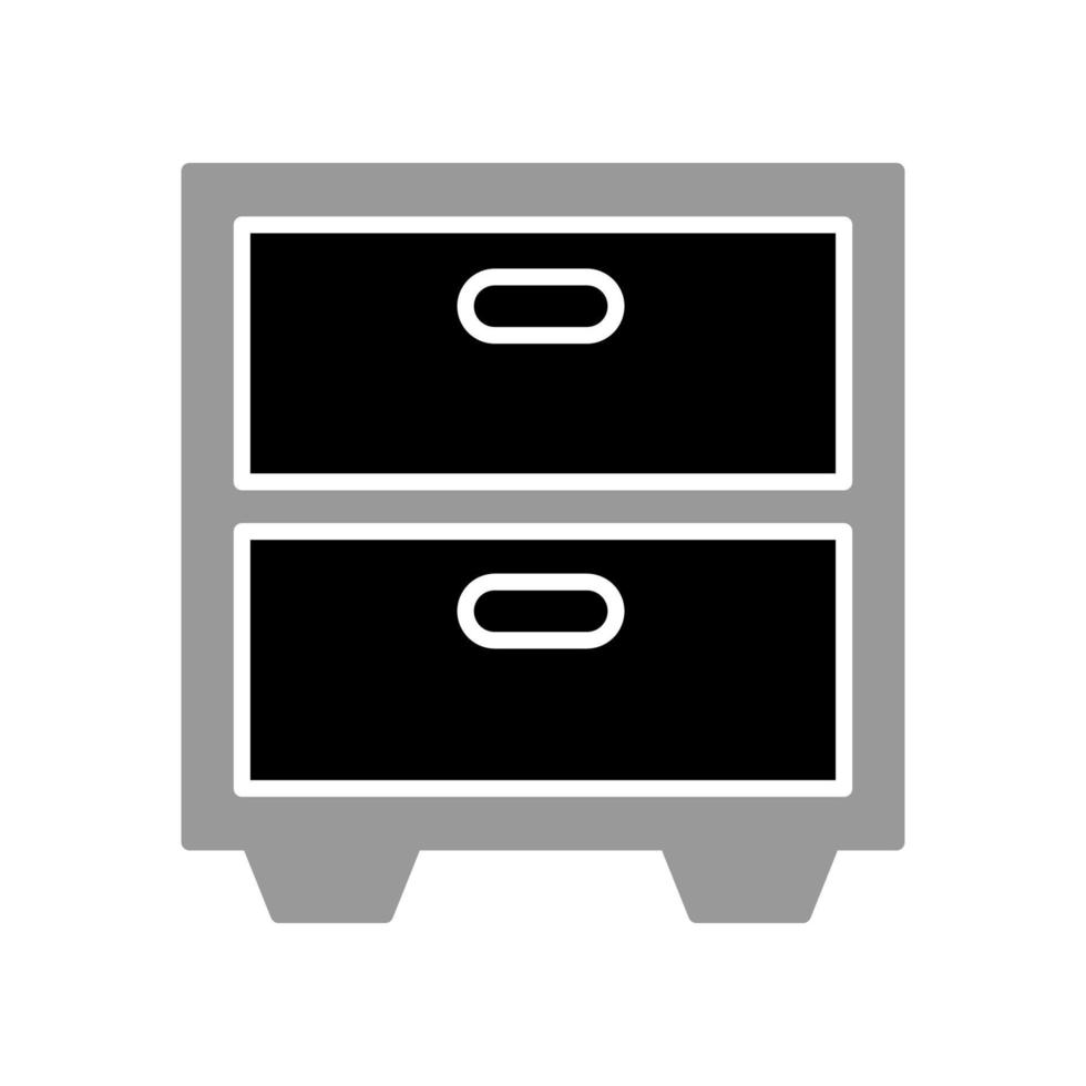 Illustration Vector graphic of file cabinet icon
