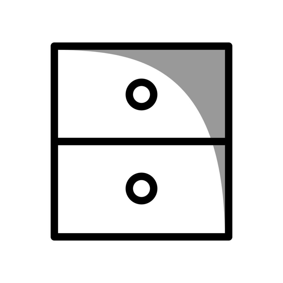 Illustration Vector graphic of file cabinet icon