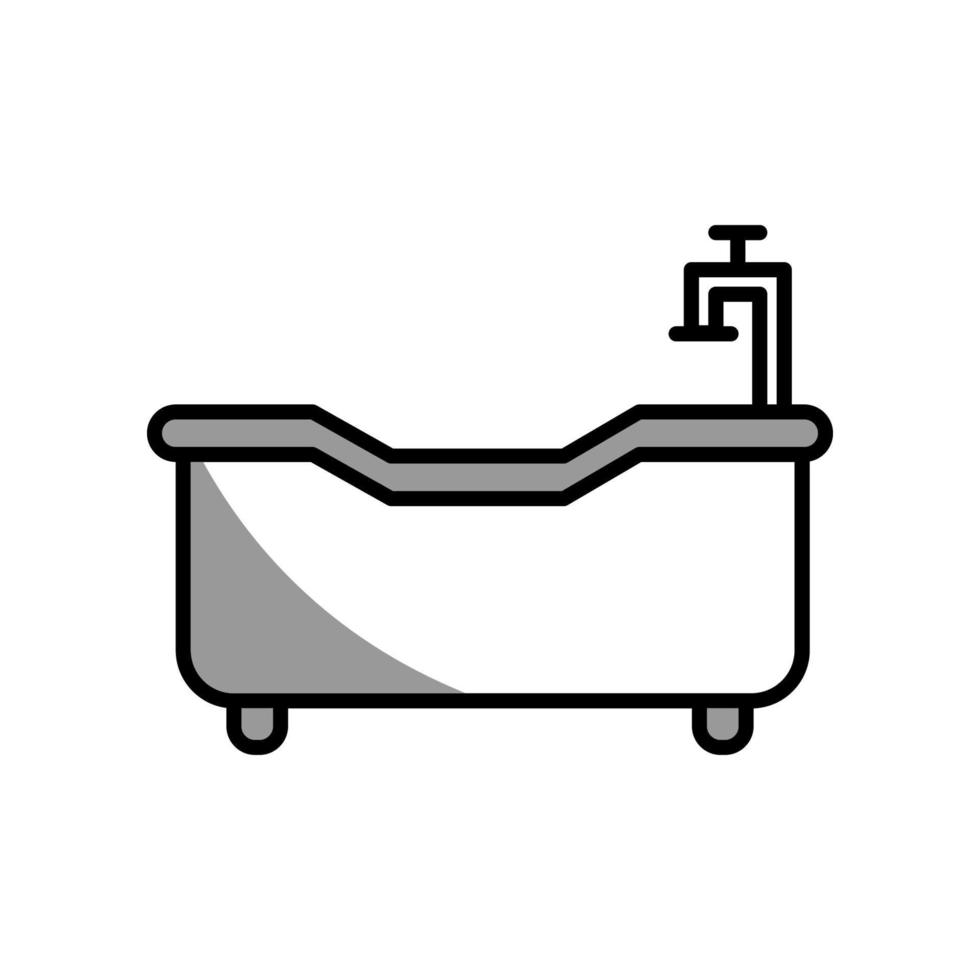 ilustración vectorial gráfico del icono de la bañera vector
