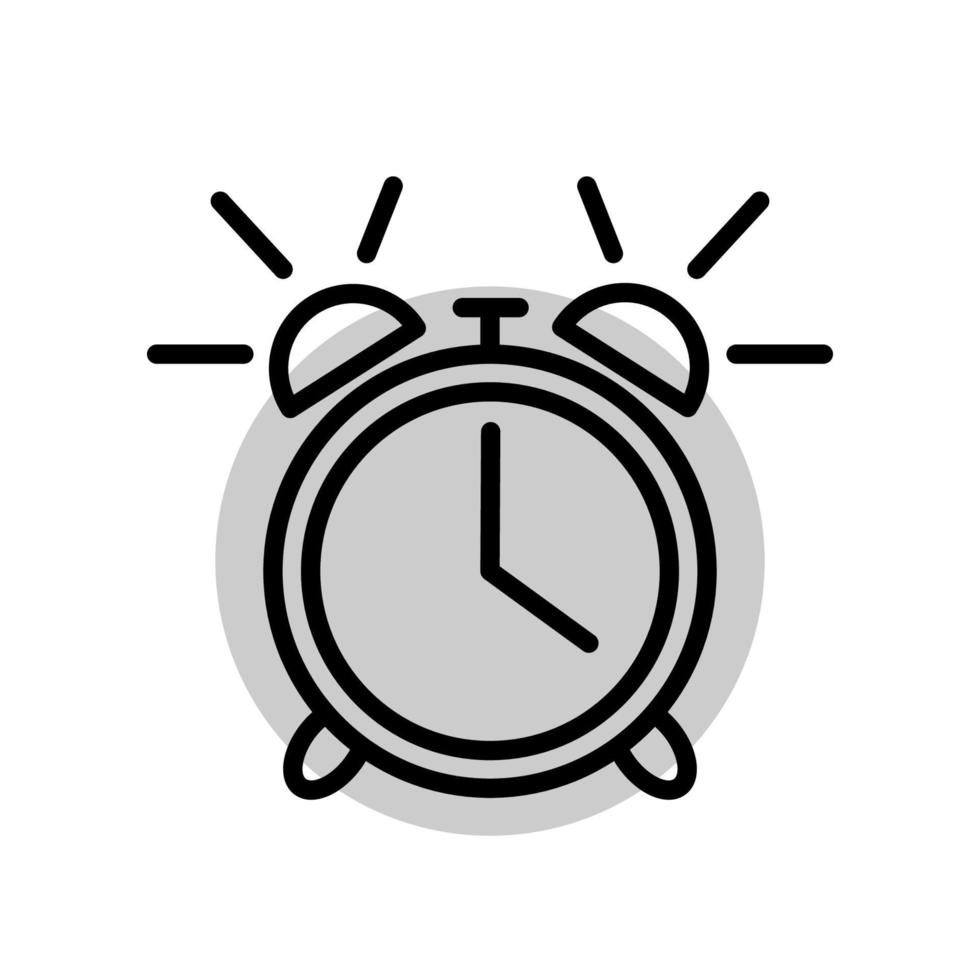 alarm clock icon template vector