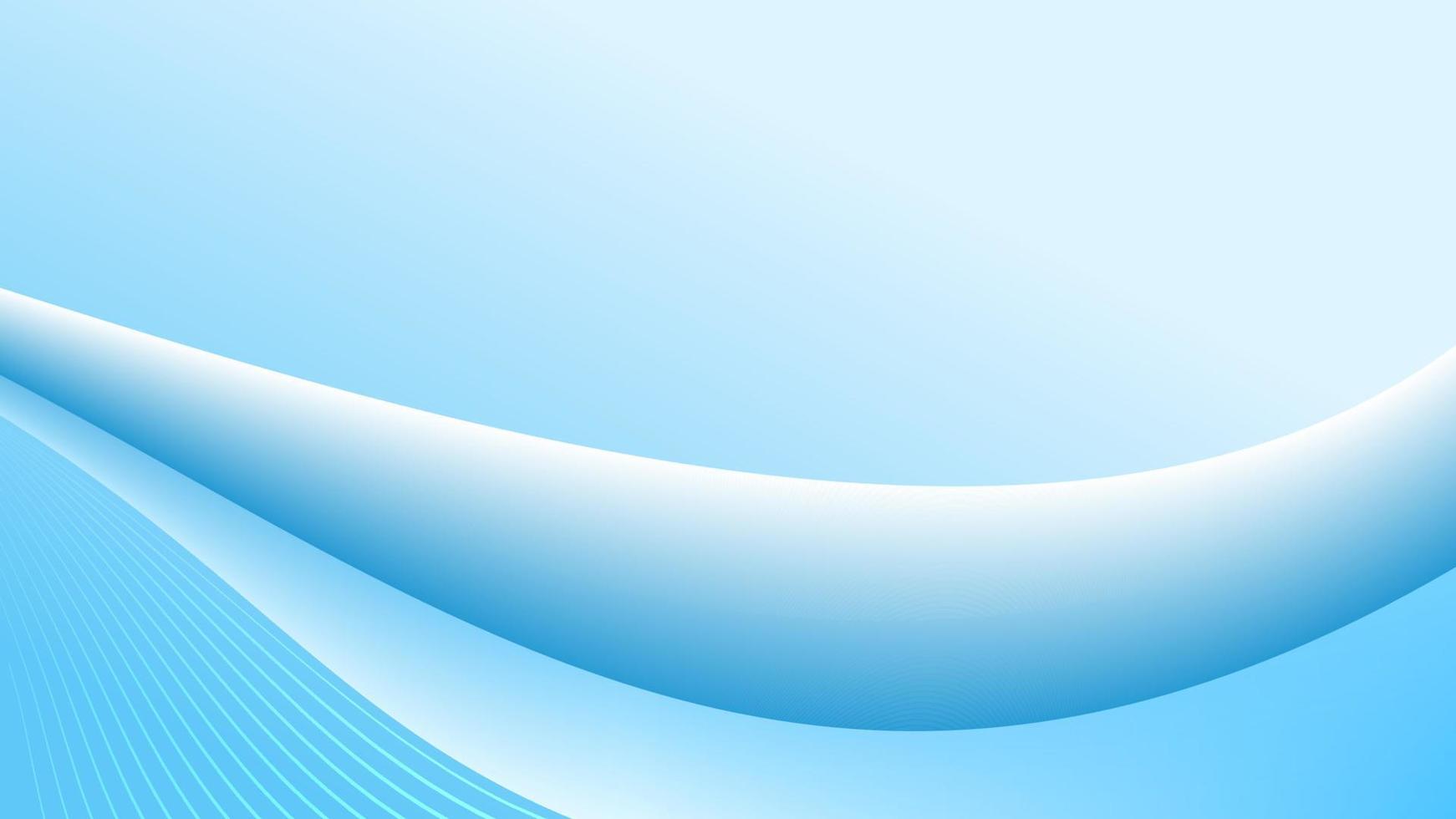 Abstract wave background created in blue color. vector