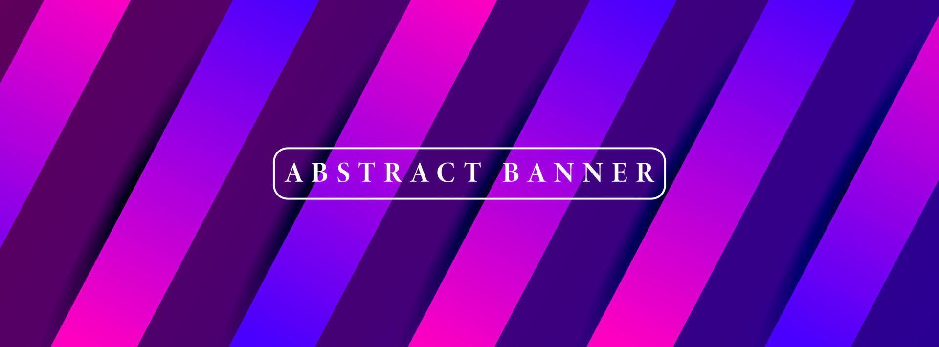 wide abstract banner created with gradient stripes vector