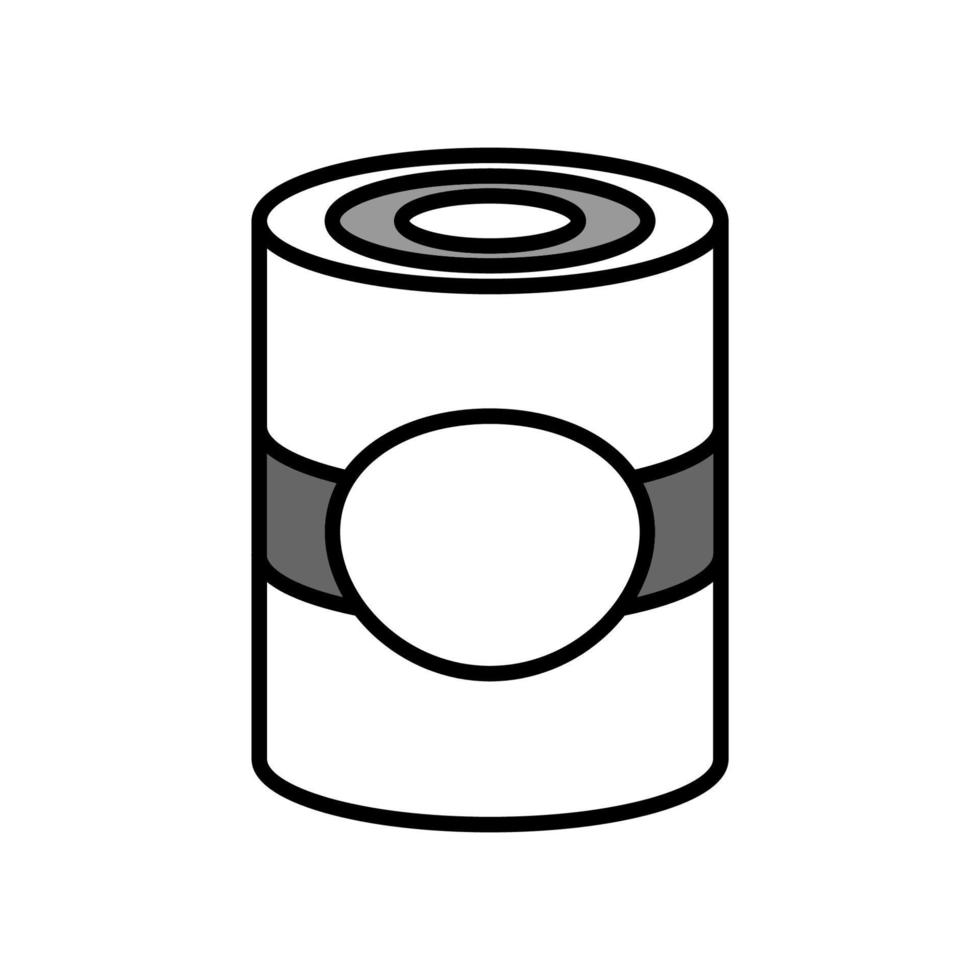 Illustration Vector graphic of tin can icon