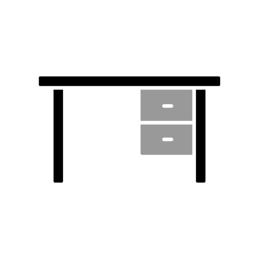 Illustration Vector graphic of office table icon