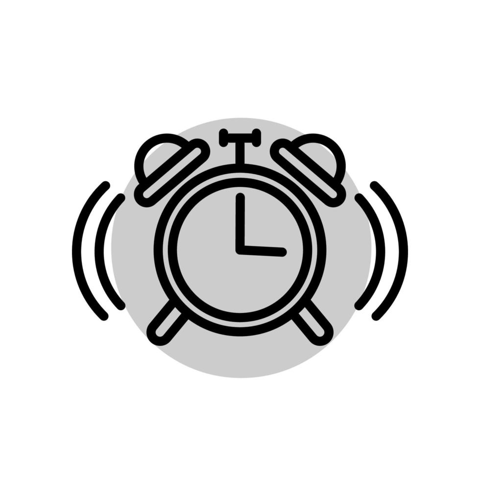 alarm clock icon template vector