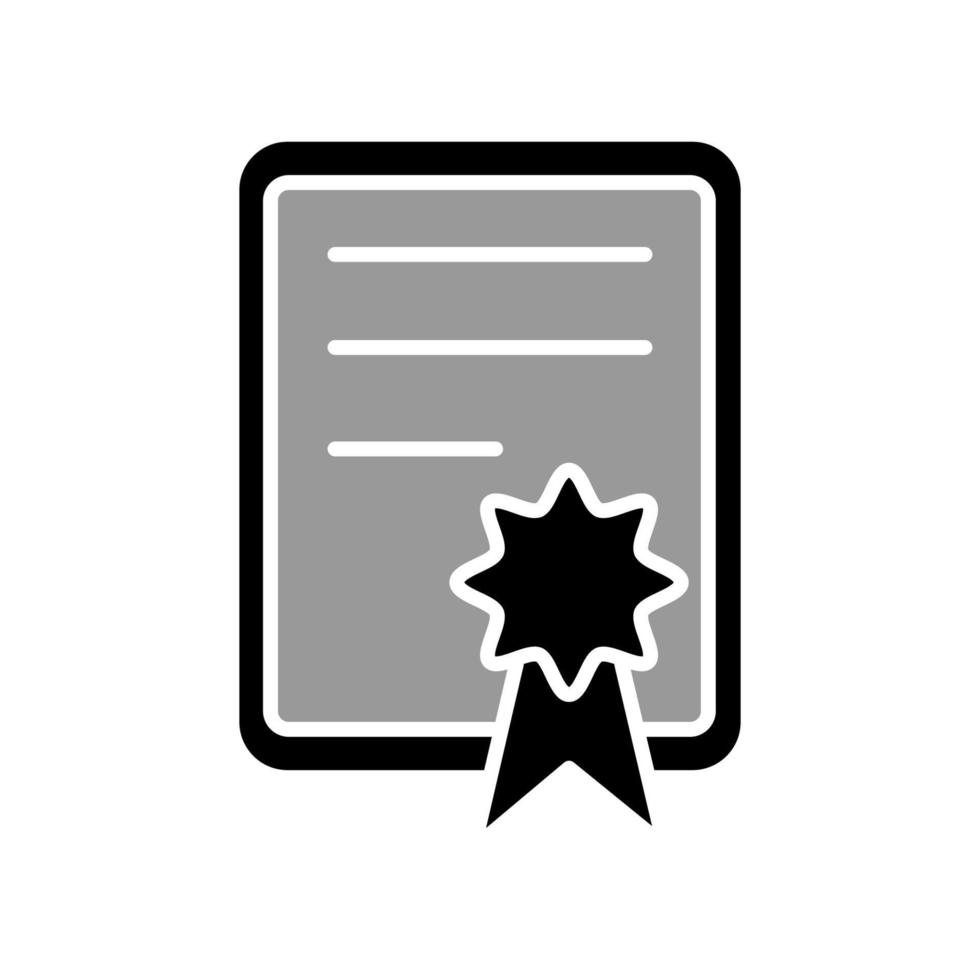 plantilla de icono de certificado vector