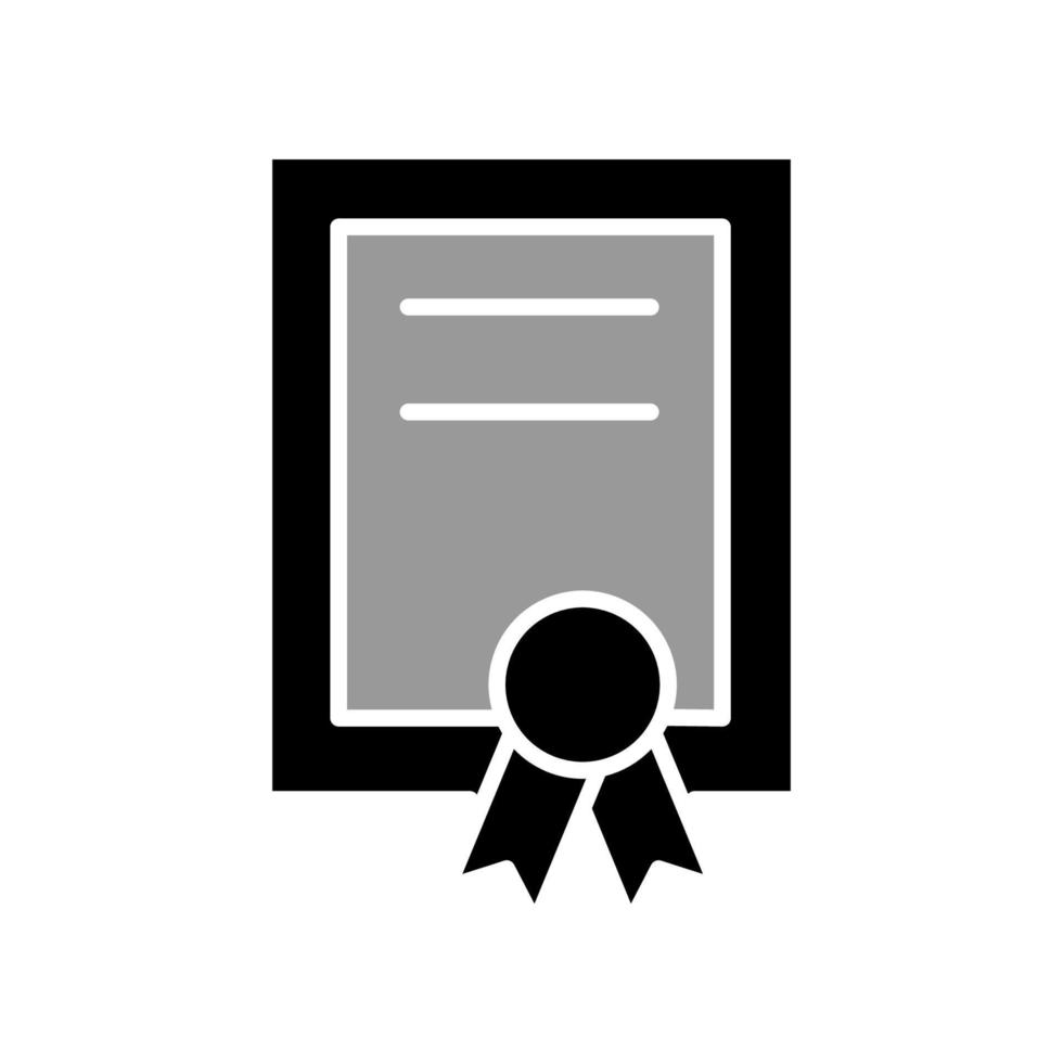 plantilla de icono de certificado vector