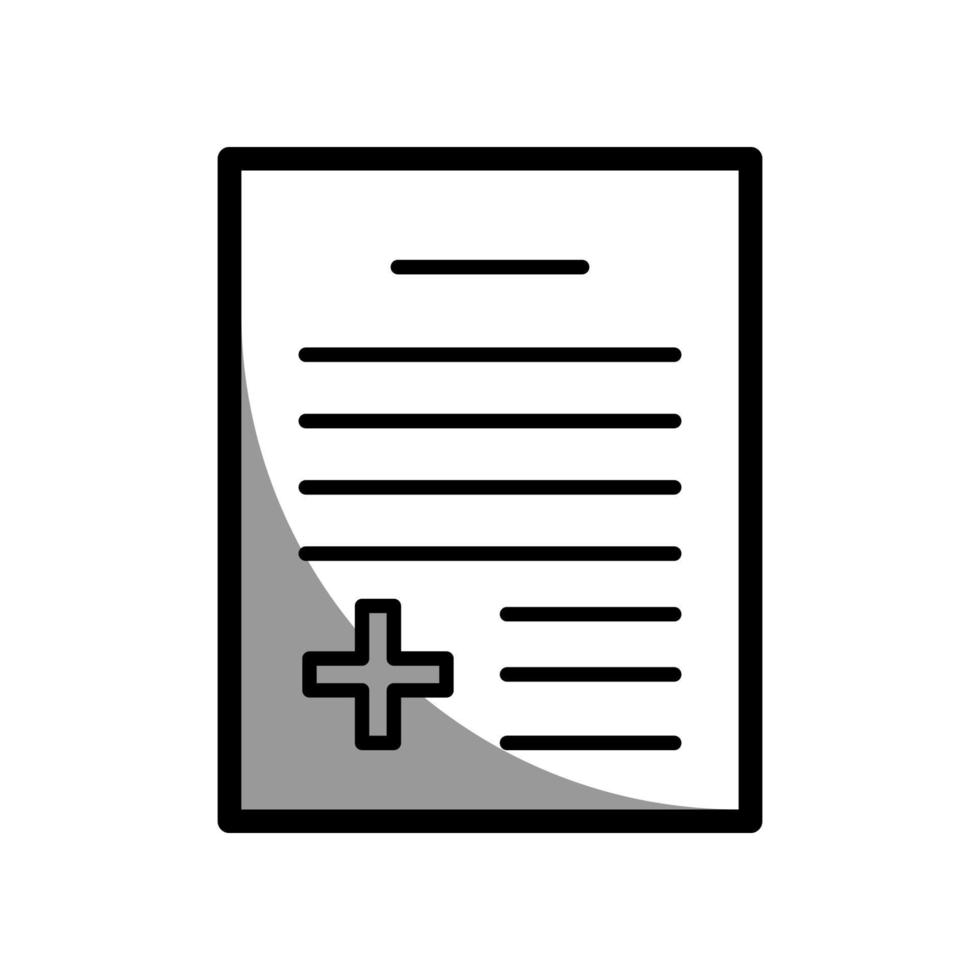 Illustration Vector graphic of medical report icon