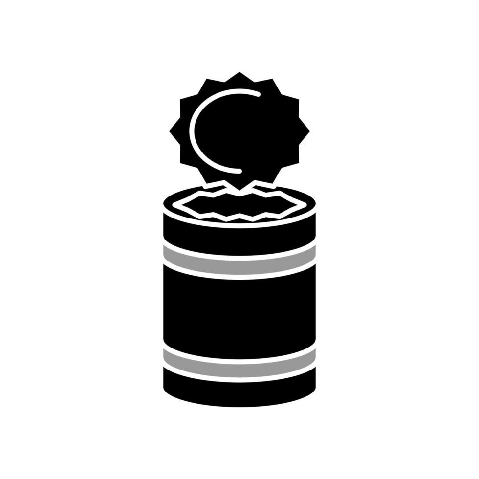 Illustration Vector graphic of tin can icon