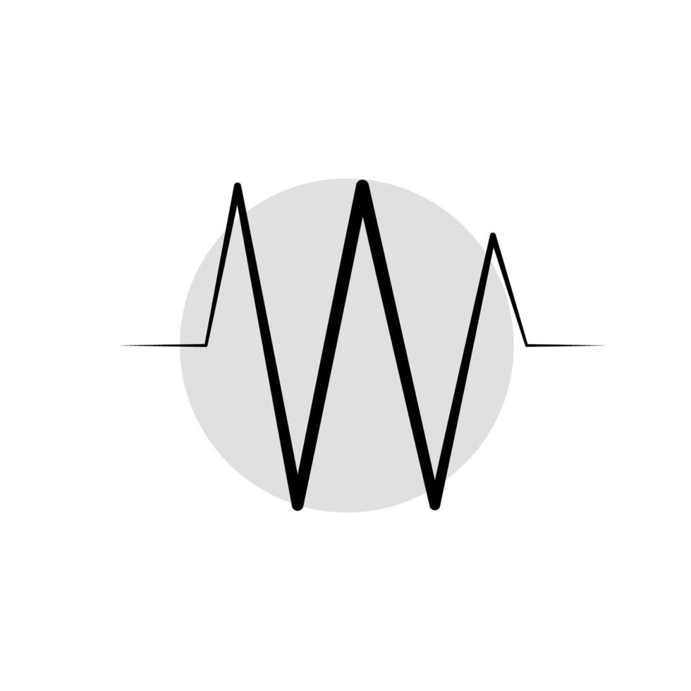 Illustration Vector graphic of heart pulse icon