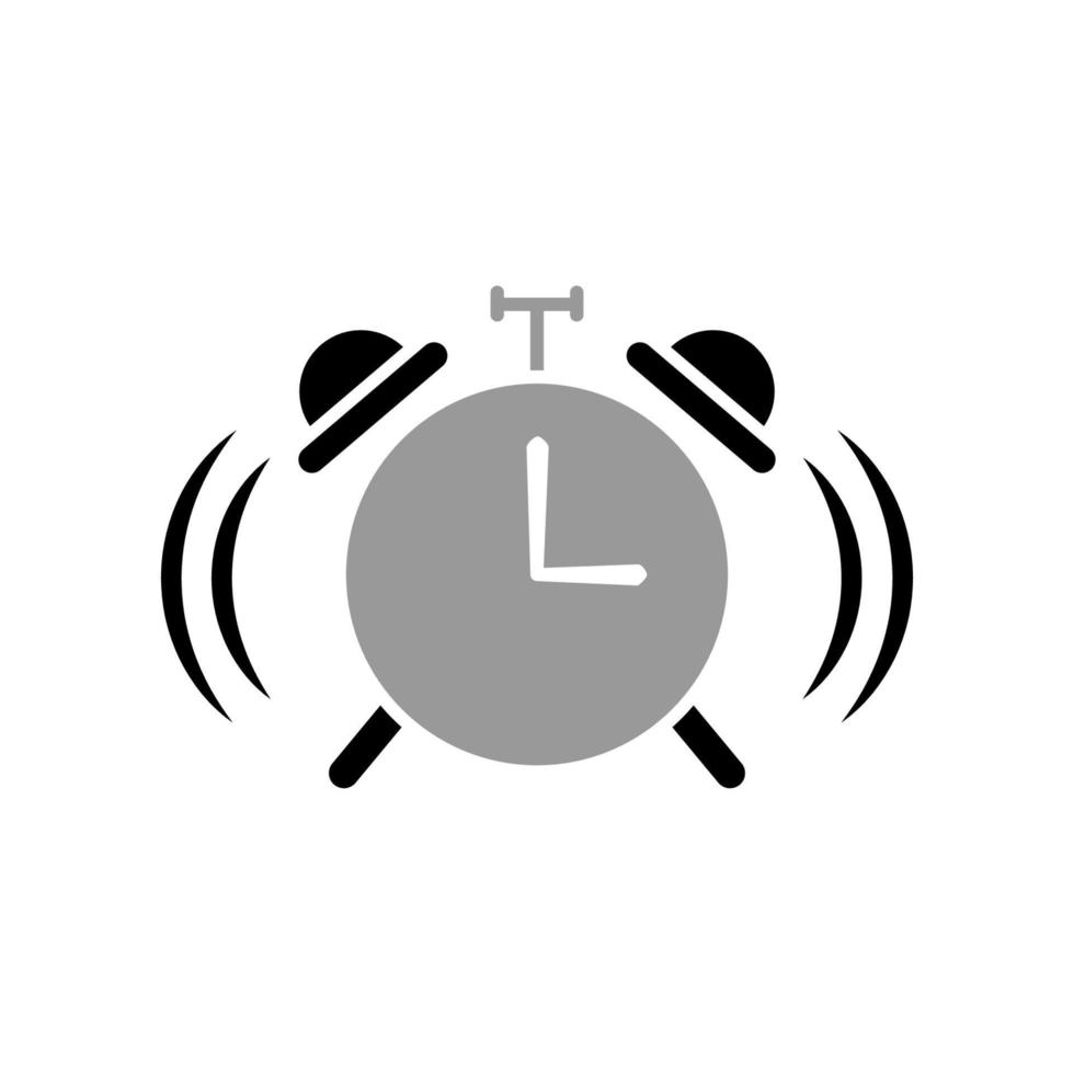 alarm clock icon template vector