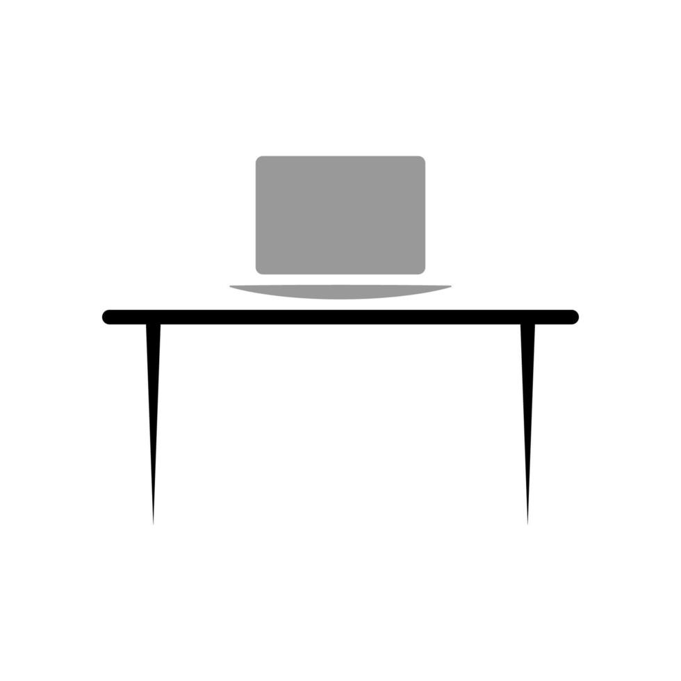 Illustration Vector graphic of office table icon