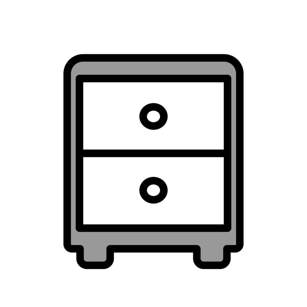 Illustration Vector graphic of file cabinet icon