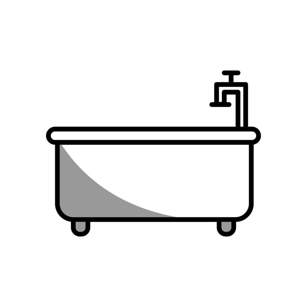 Illustration Vector graphic of bath tub icon