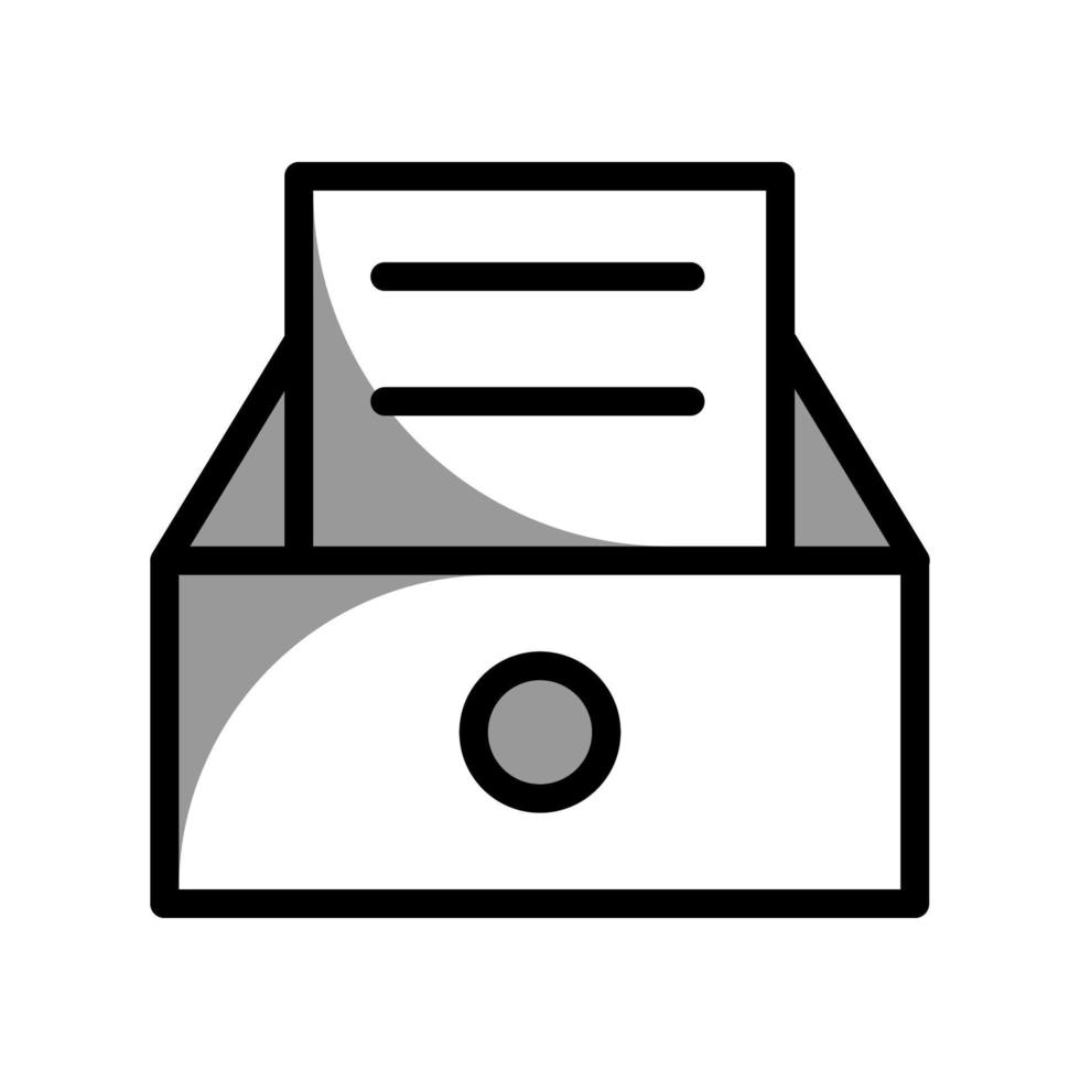 Illustration Vector graphic of file cabinet icon