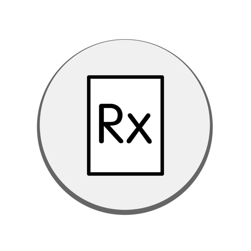 Illustration Vector graphic of Rx icon