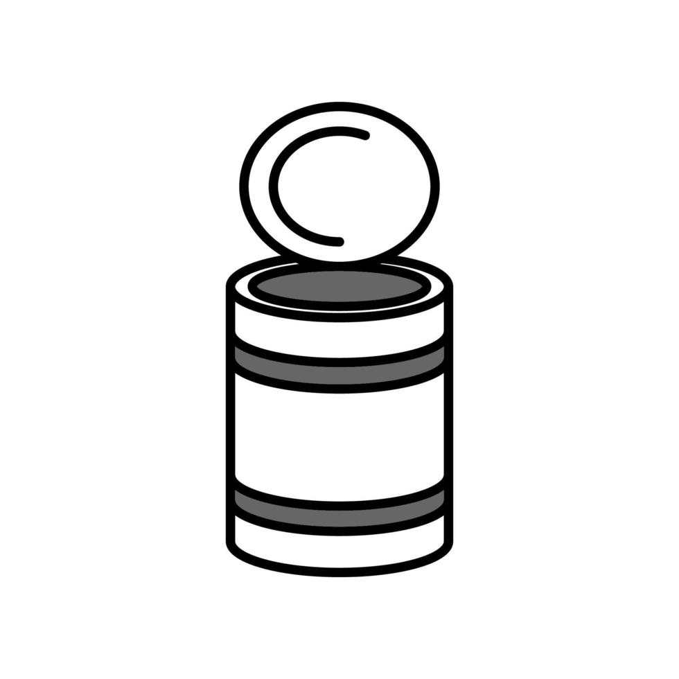 Illustration Vector graphic of tin can icon