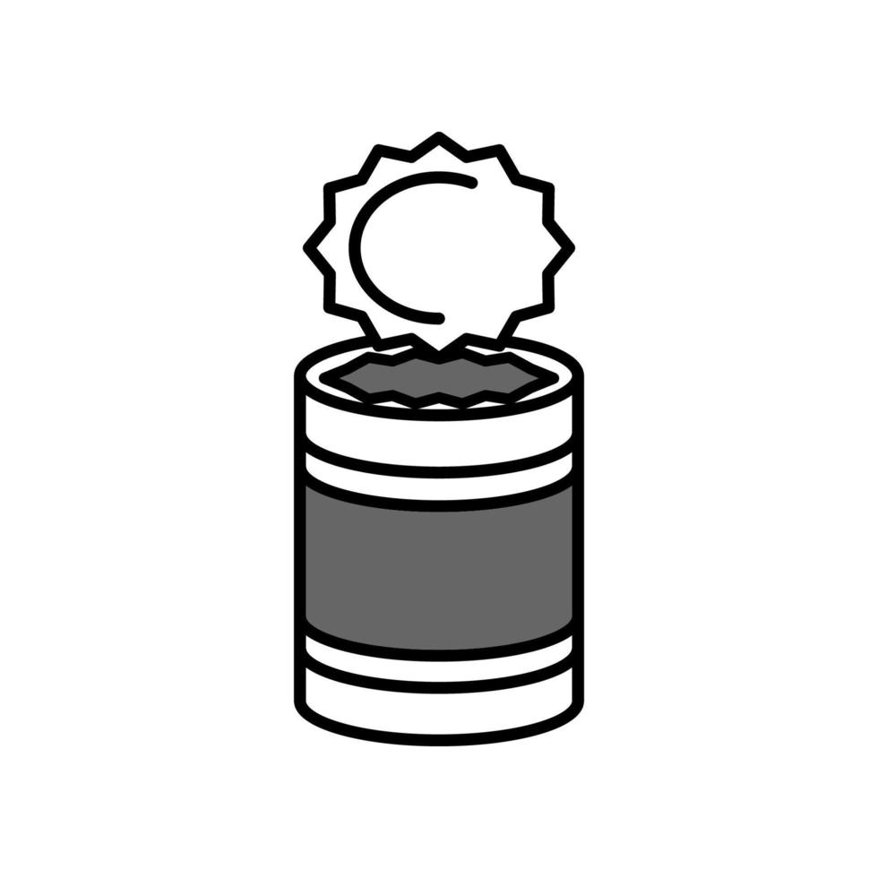 Illustration Vector graphic of tin can icon