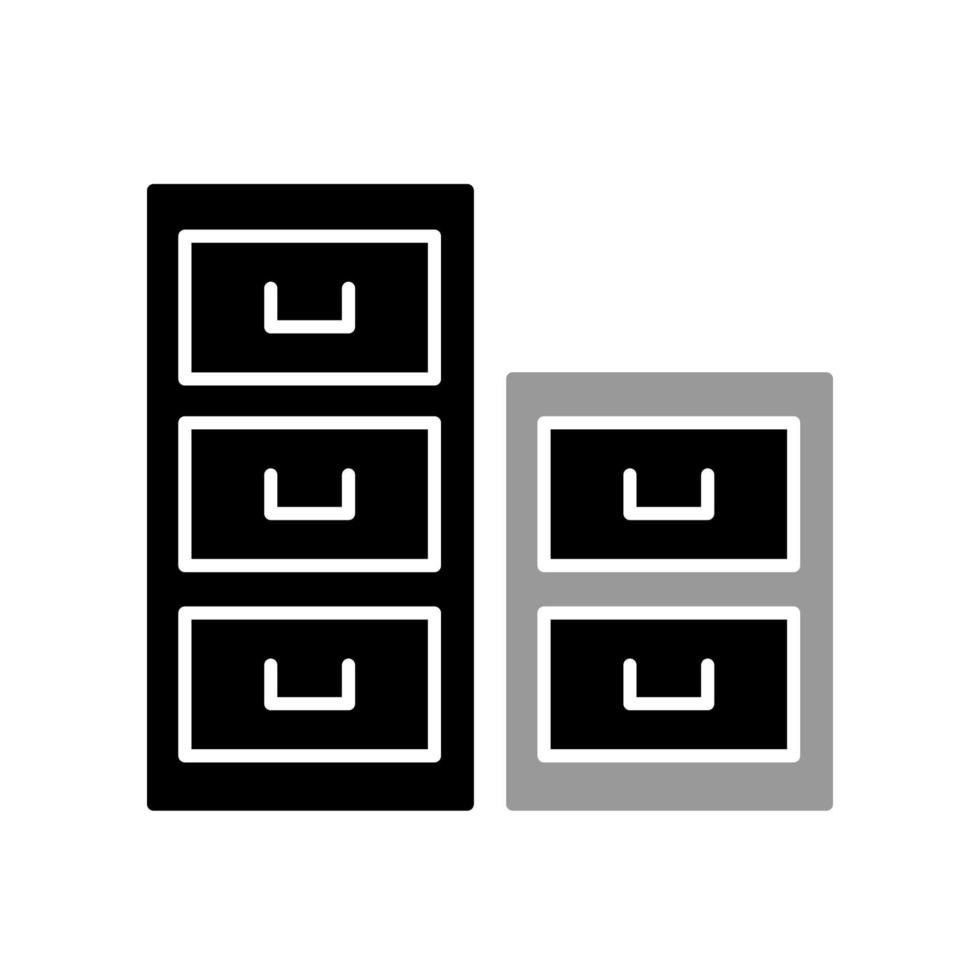 Illustration Vector graphic of file cabinet icon