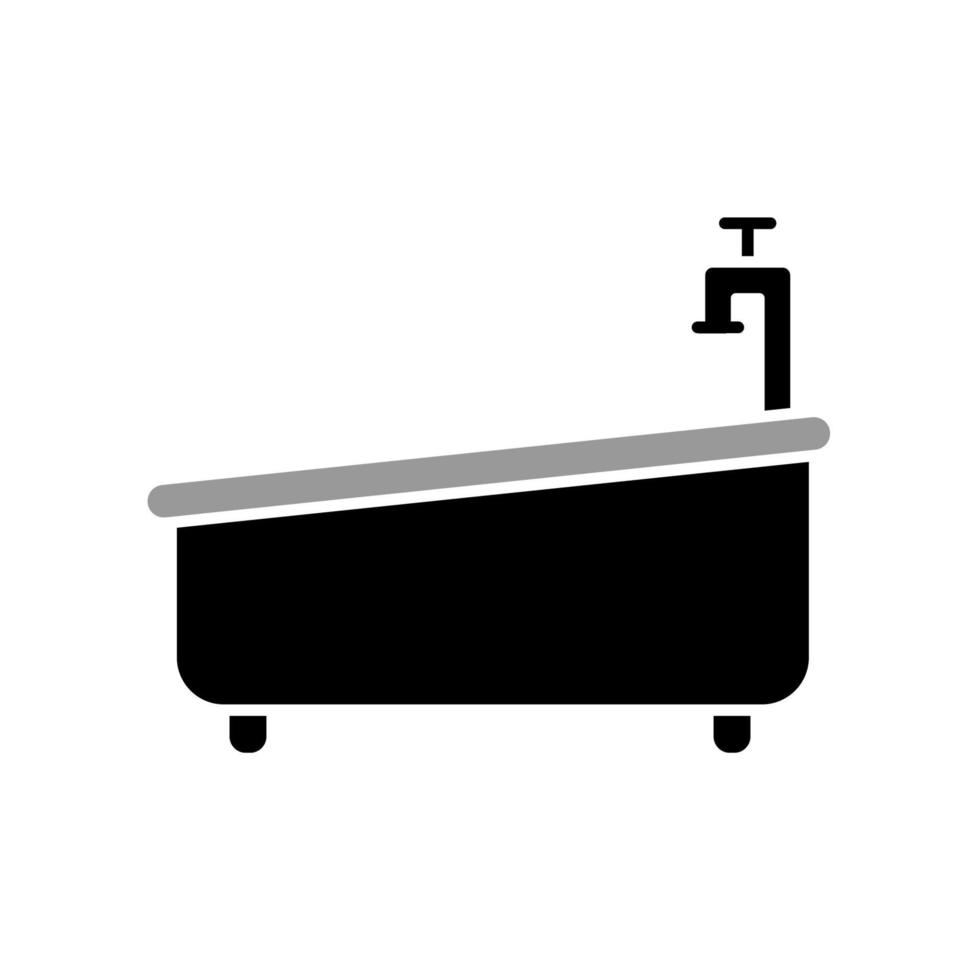 ilustración vectorial gráfico del icono de la bañera vector