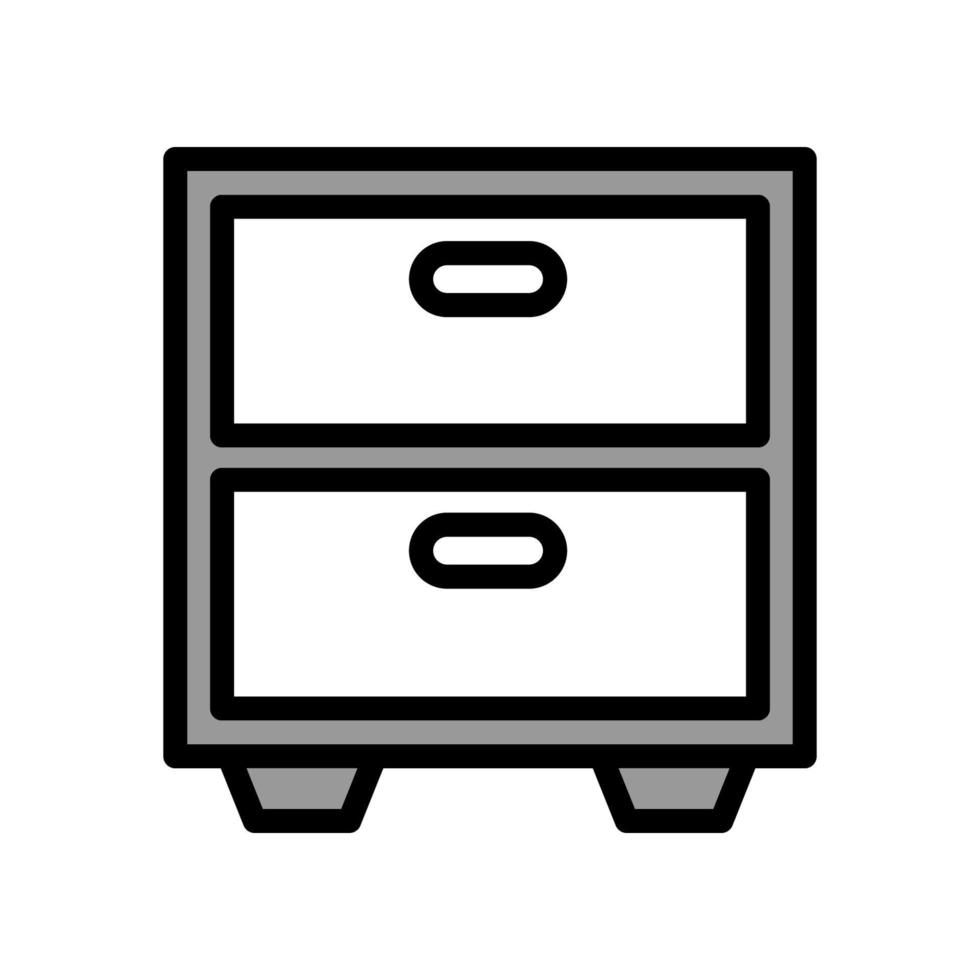 Illustration Vector graphic of file cabinet icon