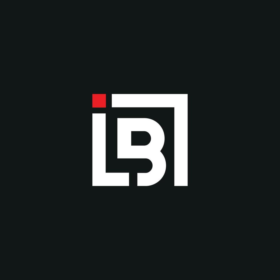 letter LB logo design free vector file.