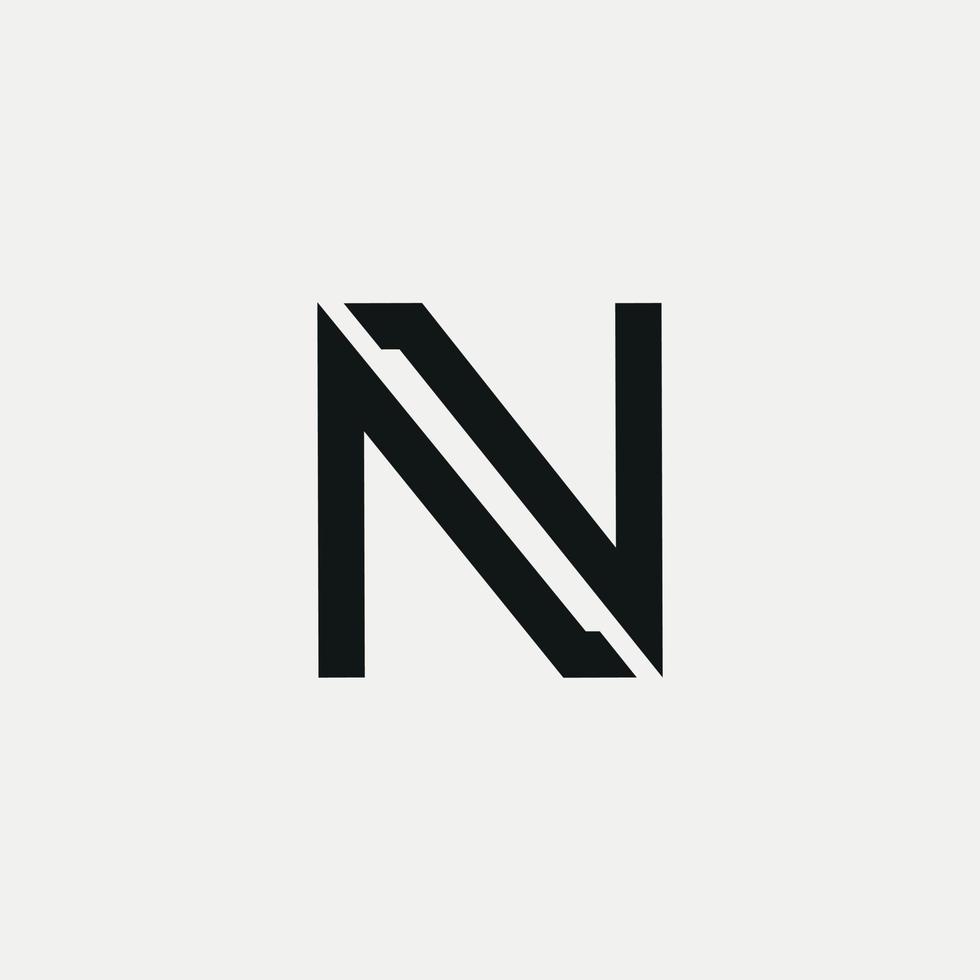 archivo de vector libre de diseño de logotipo de letra n.