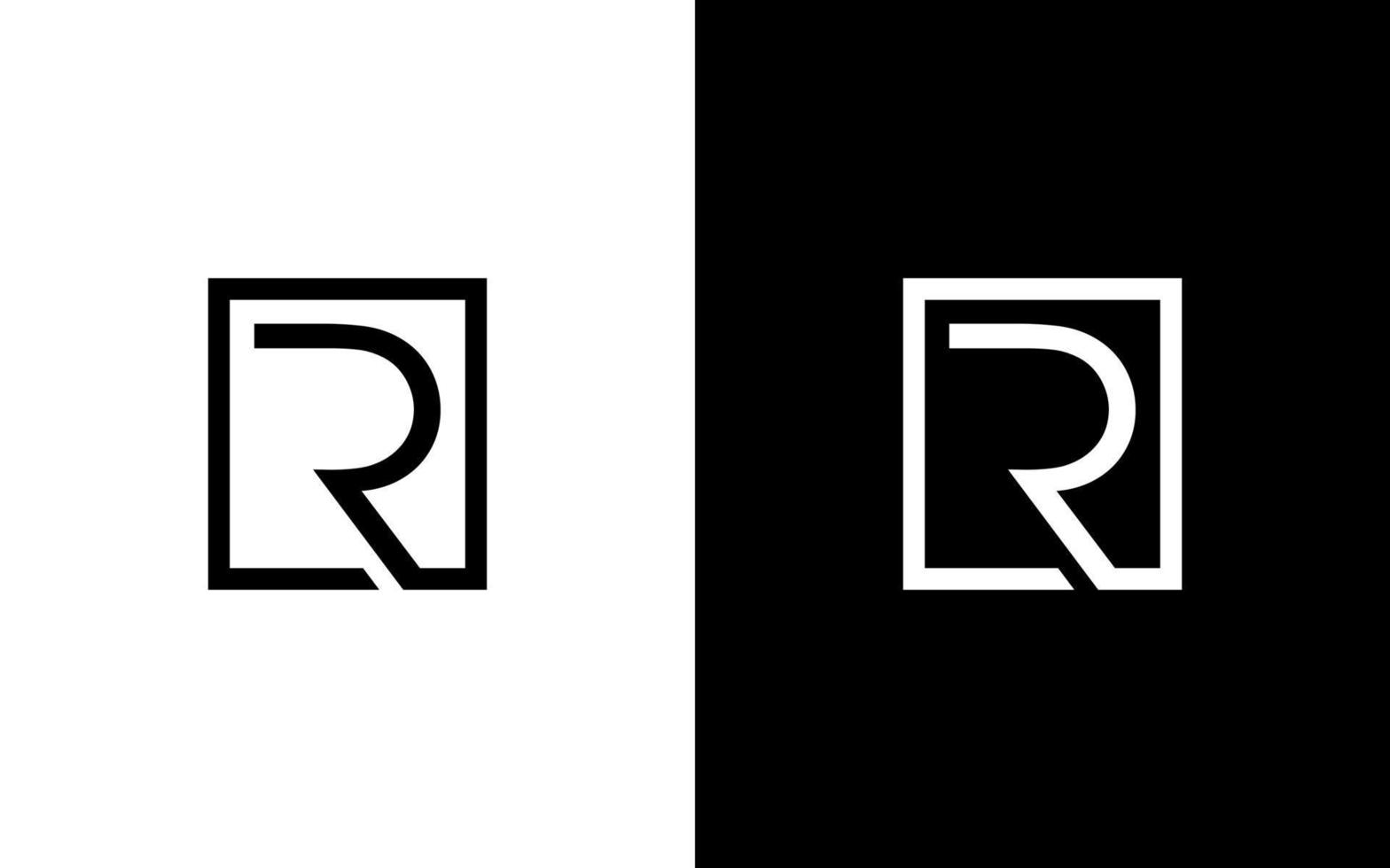 letter R logo design free vector file.
