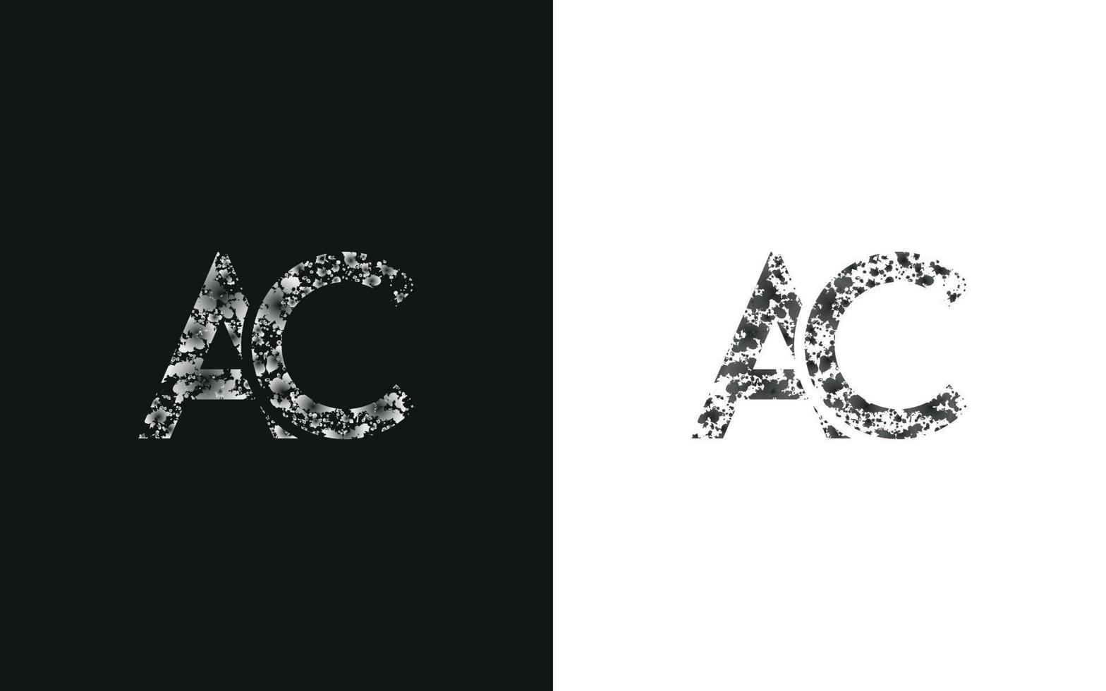 Archivo de vector libre de diseño de logotipo de letra ac.