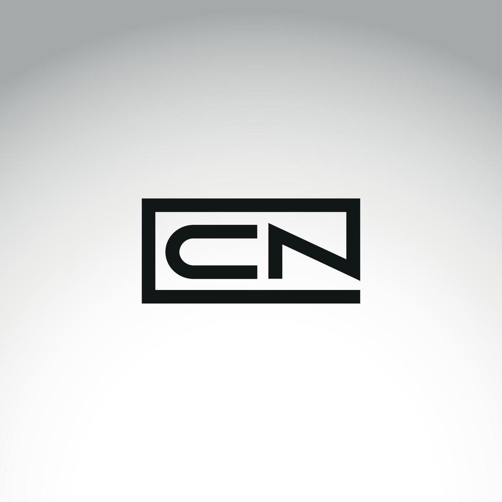 letter CN logo design free vector file.