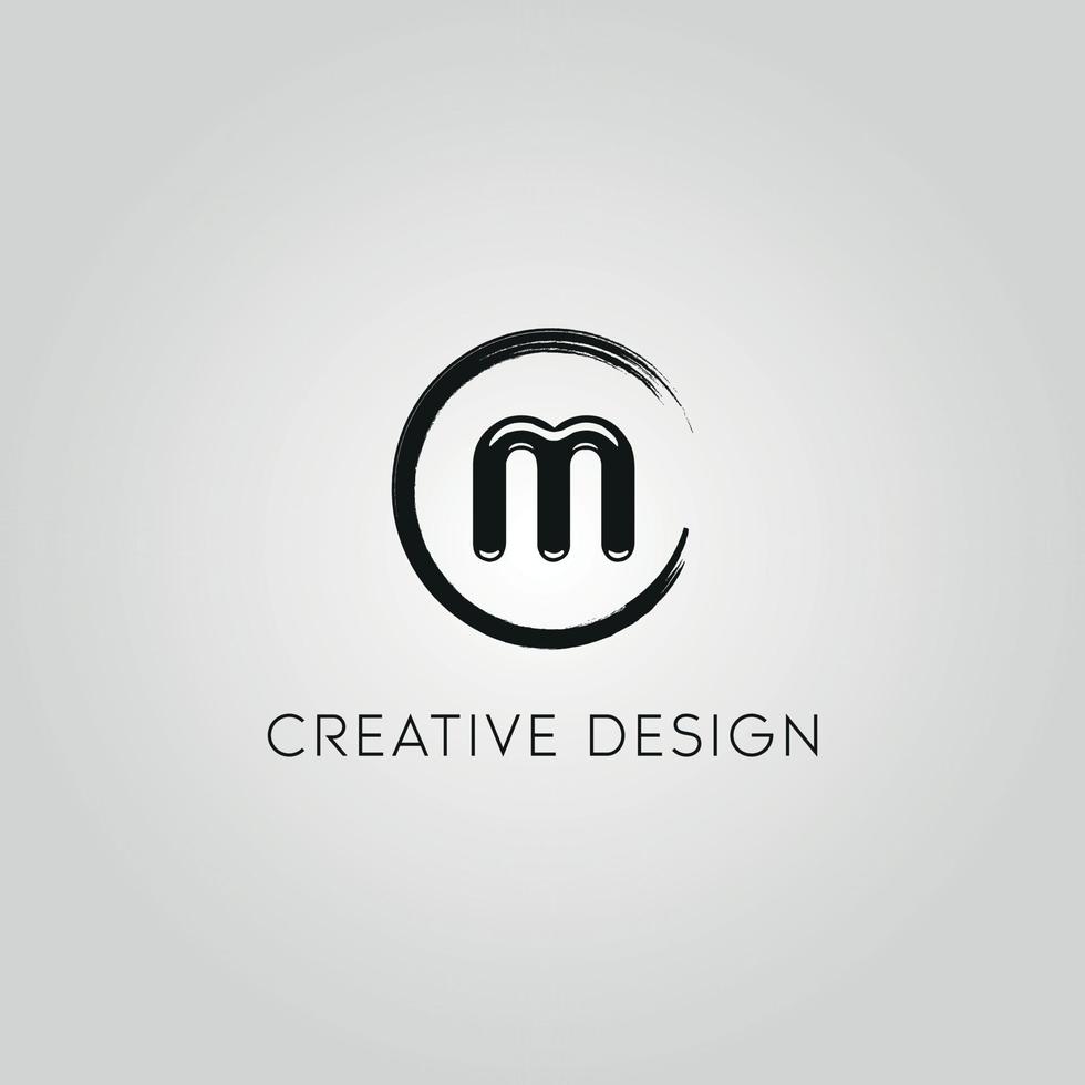 letter M logo design free vector file.