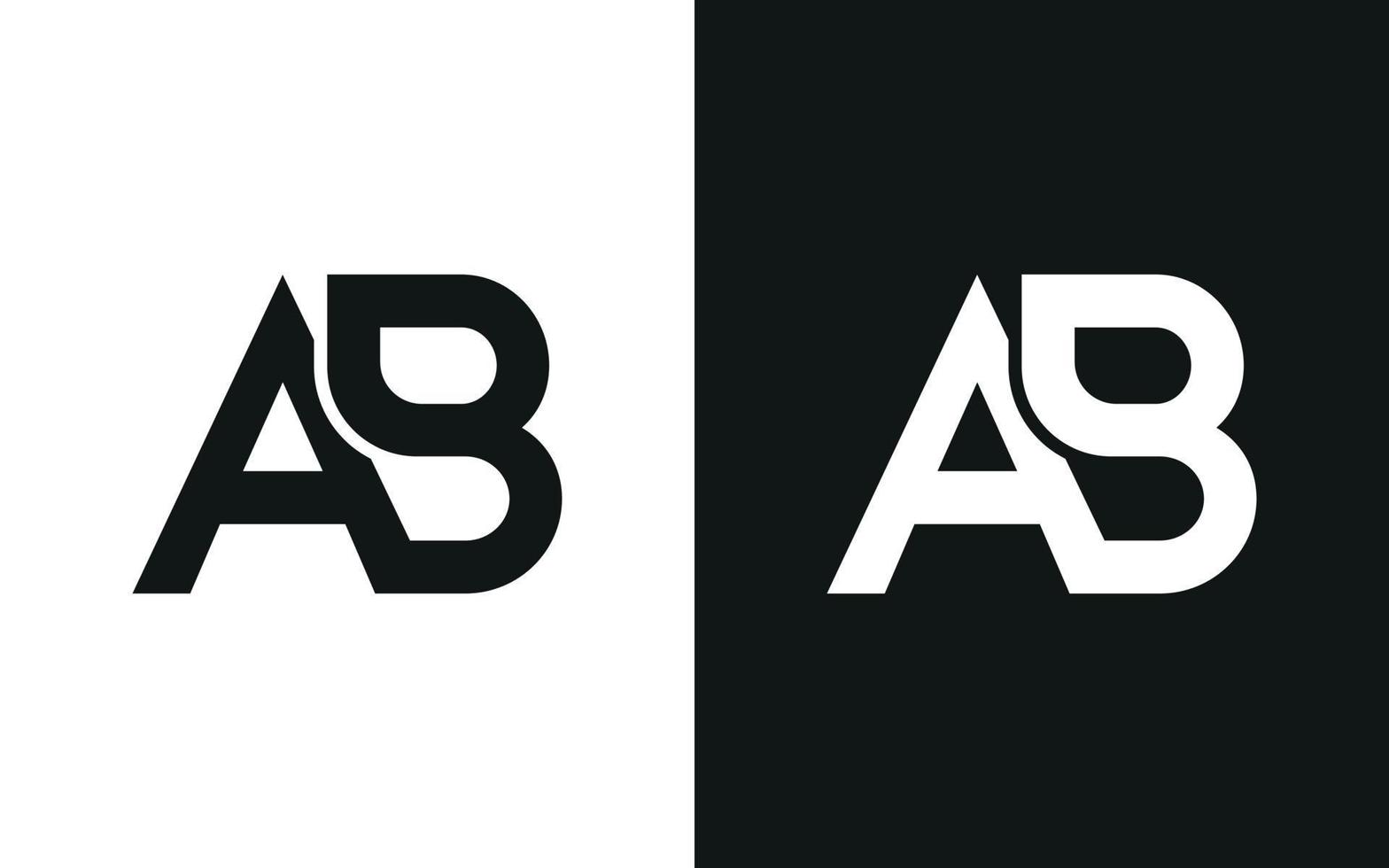 letter AB or BA logo design. AB or BA logo icon vector design free vector file.