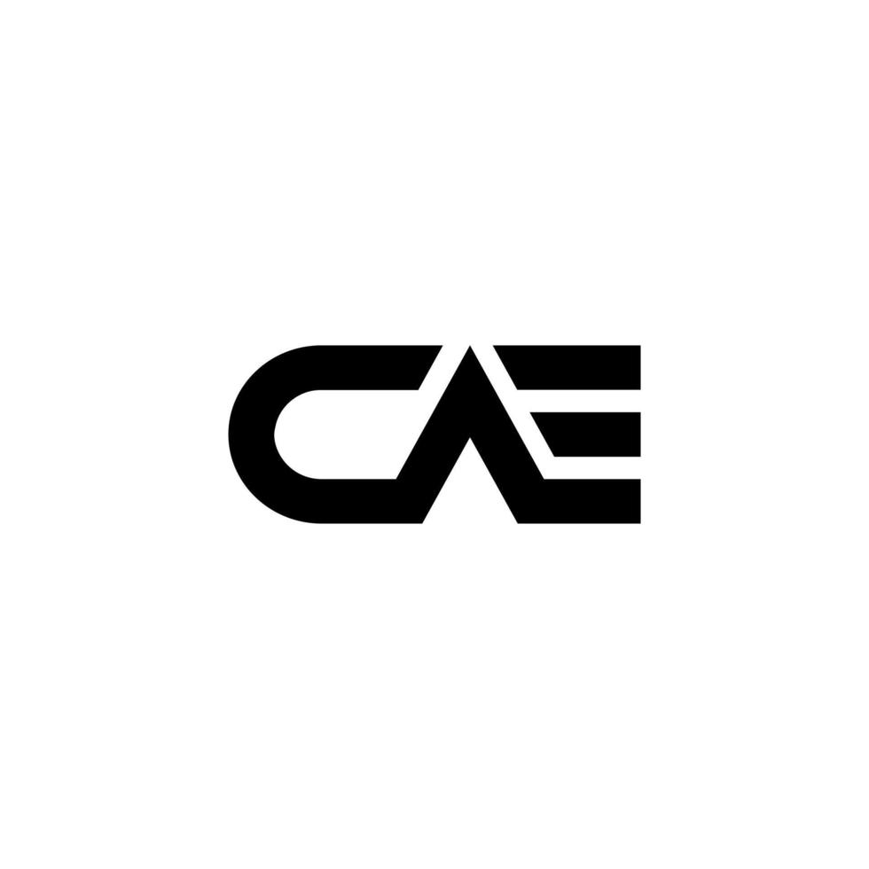 letter CAE logo design free vector file