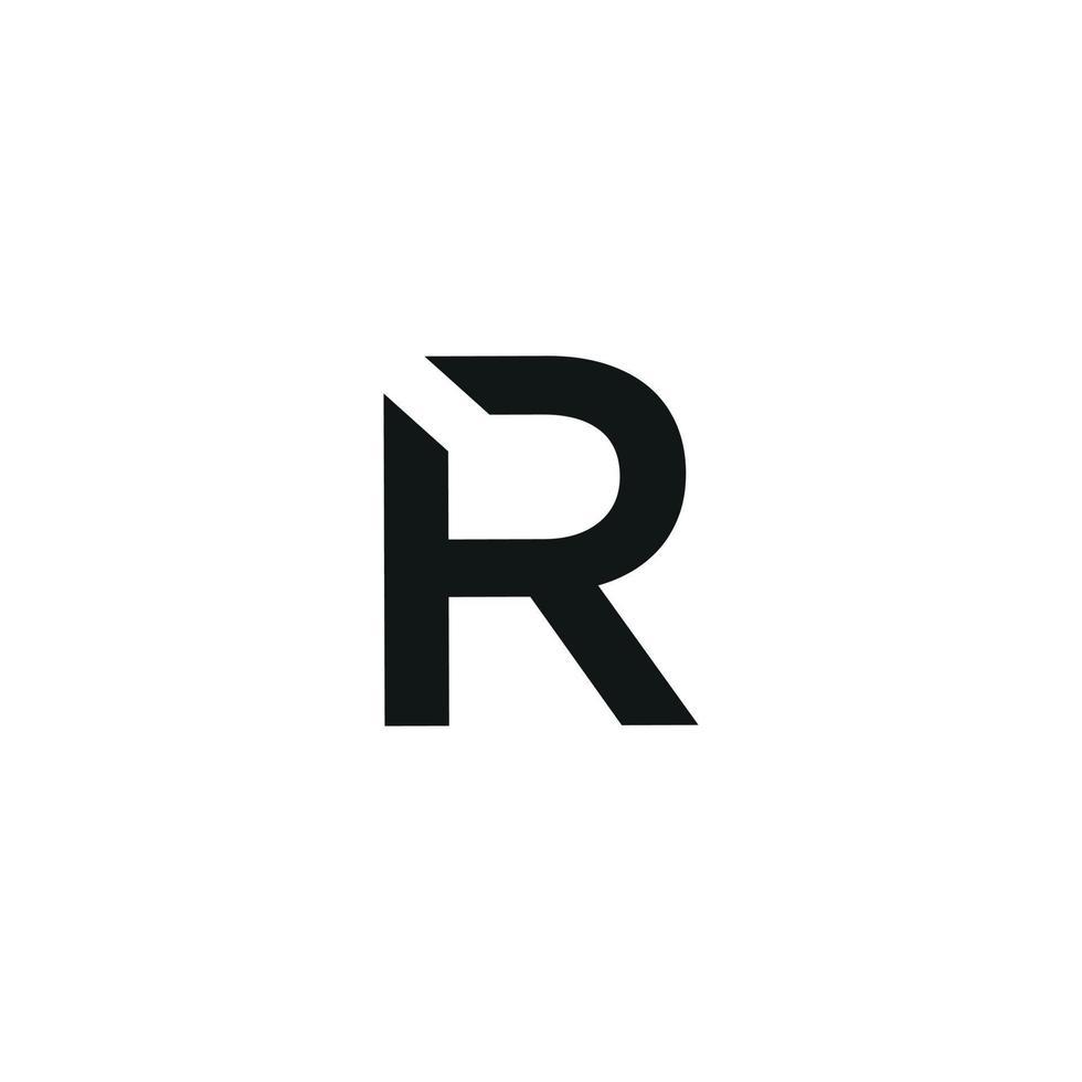 letter R logo design free vector file.