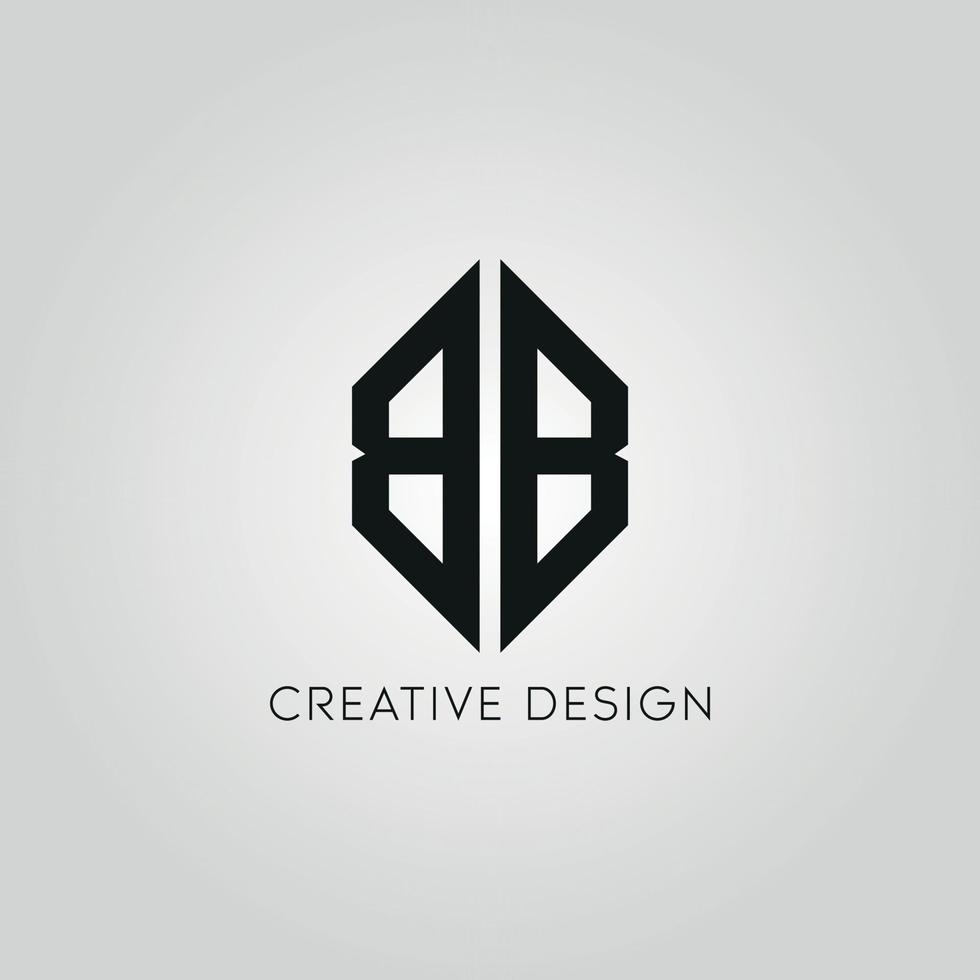 BB logo design free vector file.