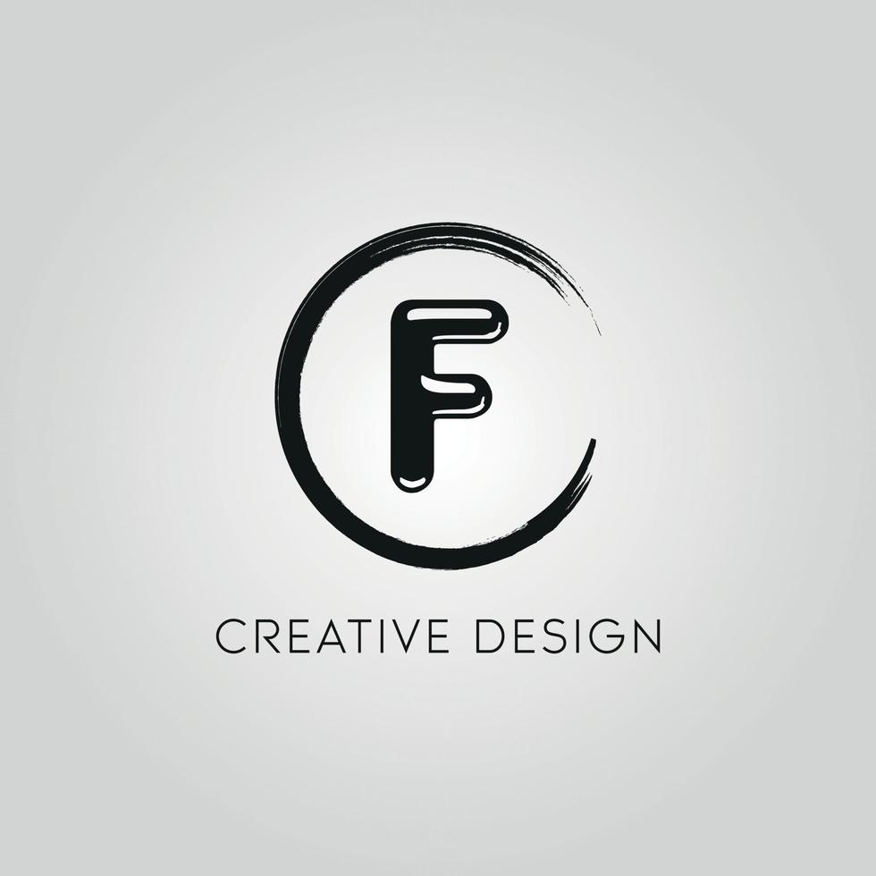 letter F logo design free vector file,