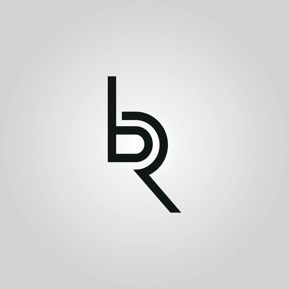 archivo de vector libre de diseño de logotipo de logotipo de letra br.