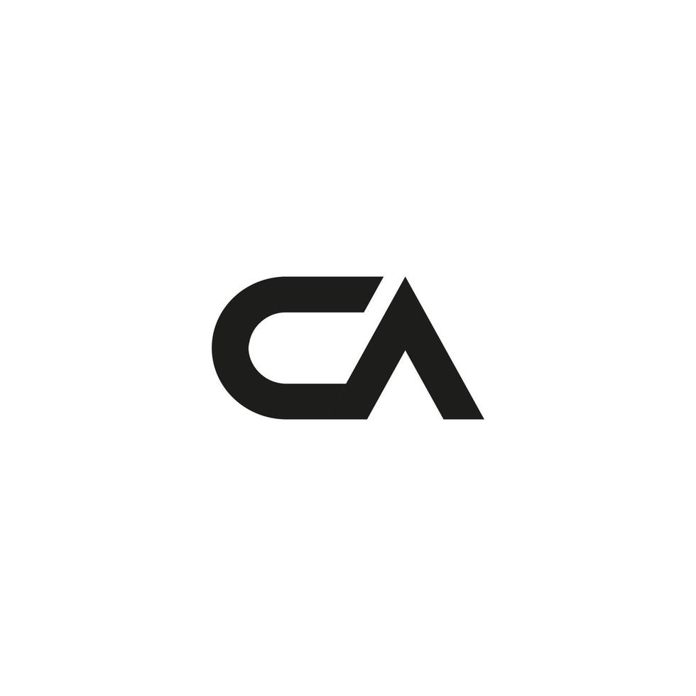 Archivo de vector libre de diseño de logotipo de letra ca.