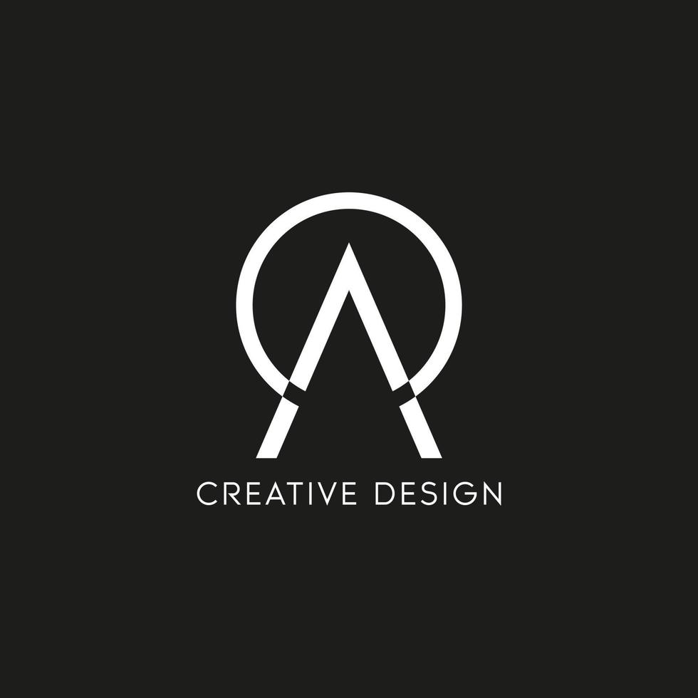 letter A logo design free vector file.